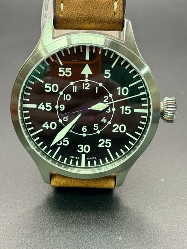 Steinhart Nav B-Uhr 47 Automatic B-Type ETA 2824-2 Swiss Pilot Watch Box Papers