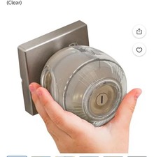 Child Safety Door Knob Cover 4 Pack Hard-to-Remove Dual-Lock Door Handle Cover