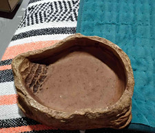 Exo Terra Reptile Terrarium Water/Food Dish Rock Look Bowl