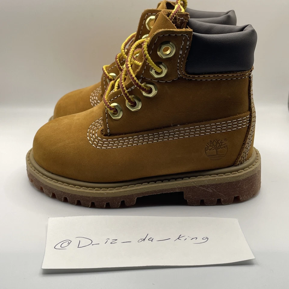 Timberland Premium 6” Botas de Invierno Impermeables Niño Pequeño Talla 6m Trigo Nubuck 12809 Foto 2 de 4