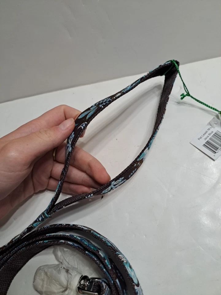 Correa Vera Bradley Pet M-L patrón azul Java Foto 3 de 4