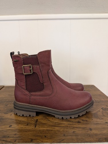 Spring Step Kaze Ankle Boots Red Euro 39 US 8.5 Vegan Friendly, Water Resistant - Picture 3 of 12