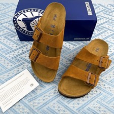 New Birkenstock Arizona Soft Footbed Mink Suede Leather Wide/Narrow/unisex/EU