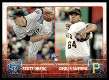 2015 Topps Update Scott Oberg/Deolis Guerra Rookie Colorado Rockies/Pittsburgh