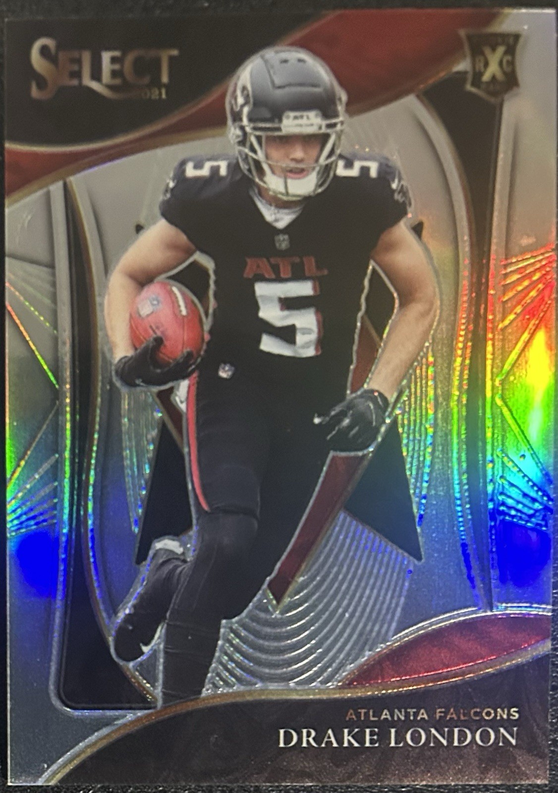 2021 Panini Select Drake London XRC #411 Silver Prizm Atlanta Falcons Rookie SP