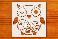 Owl Stencil Template for Wall Art DIY Crafts Reusable Plastic - StencilAir