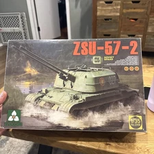 Takom Models 1/35th Scale ZSU-57-2 Plastic Model kit 2n'1 # 2058