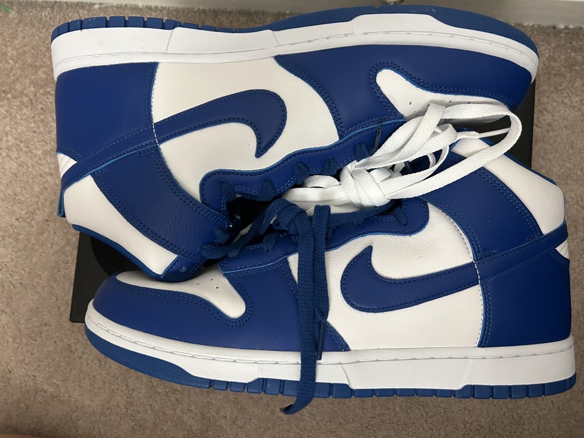Nike Dunk High Top Retro Game Royal Blue White Sneaker HF3143-100