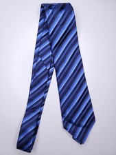 Kenneth Cole Reaction Mens Formal Necktie 59"Lx3.25"W Blue Neck Tie