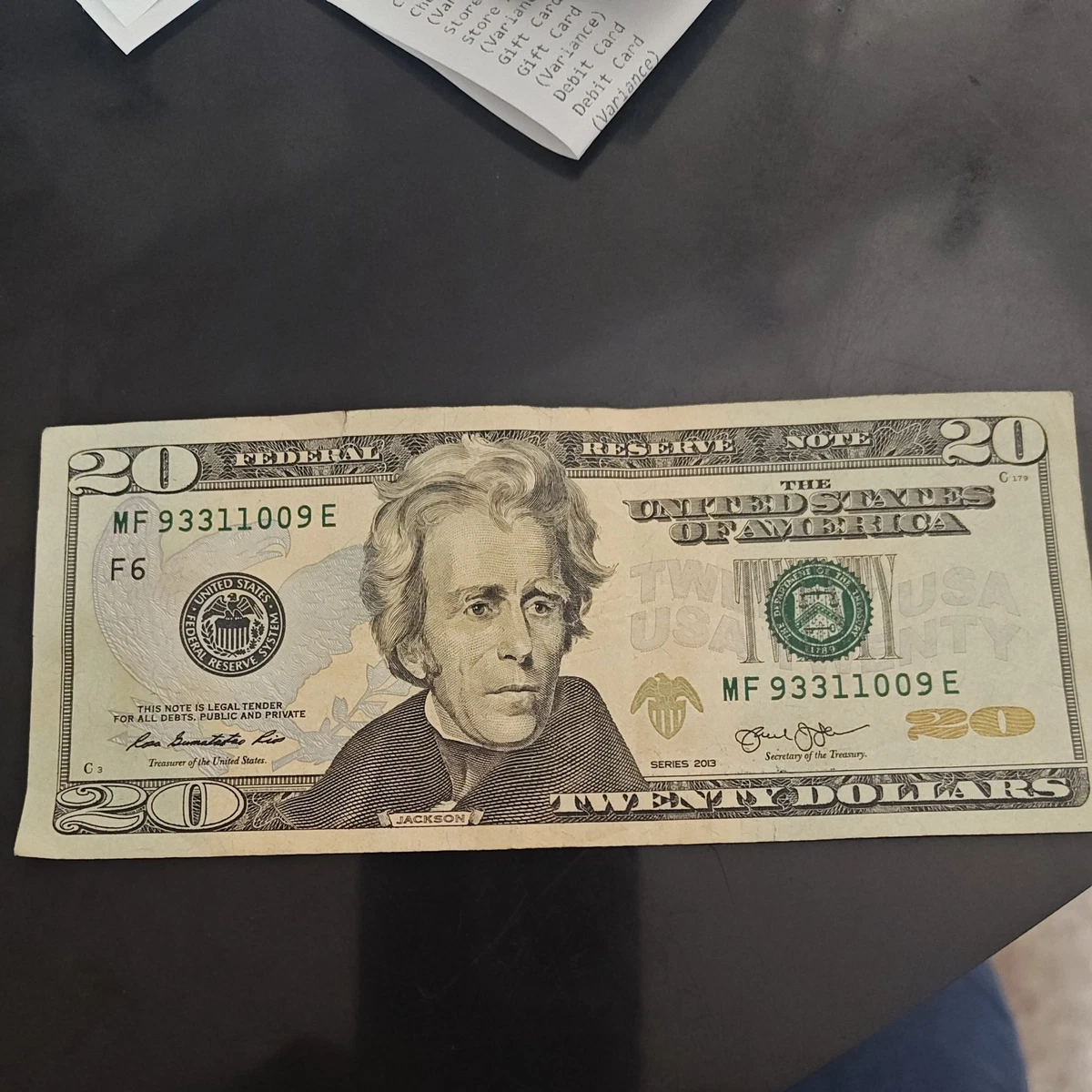 $20 2013 US Small Size Paper Money Notes for sale | eBay