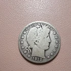 1912 Barber Half Dollar Silver Philadelphia 50C Circulated US Coin KM#118