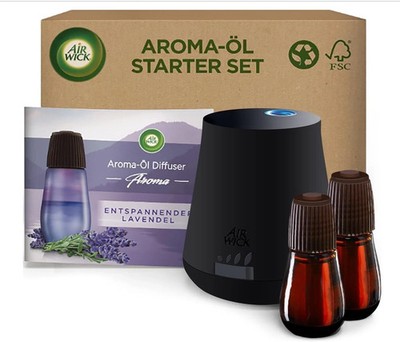 Air Wick Aroma-Öl   Starter Set   Diffuser mit ätherischen Ölen   Raumduft Beruh