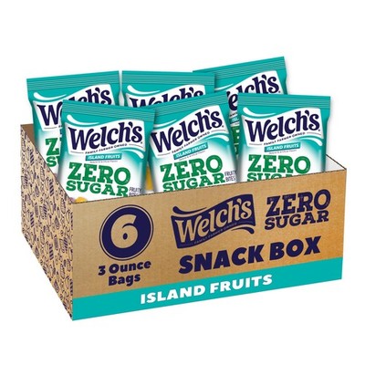 Welch's Zero Sugar Fruity Bites, Island Fruits Snack Box, Gluten Free &...
