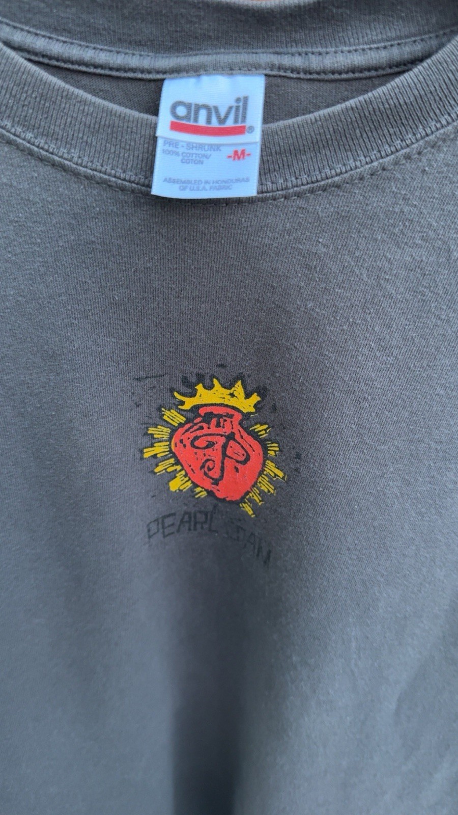Vintage 1999 Pearl Jam Pontius Pilate T Shirt Anvil Size M Rare 90s Band Tee Y2K image 2