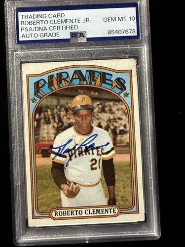 Roberto Clemente PSA Auto Grade #10