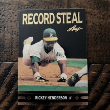 1991 Leaf - Gold Leaf Rookies Bonus Rickey Henderson #BC26
