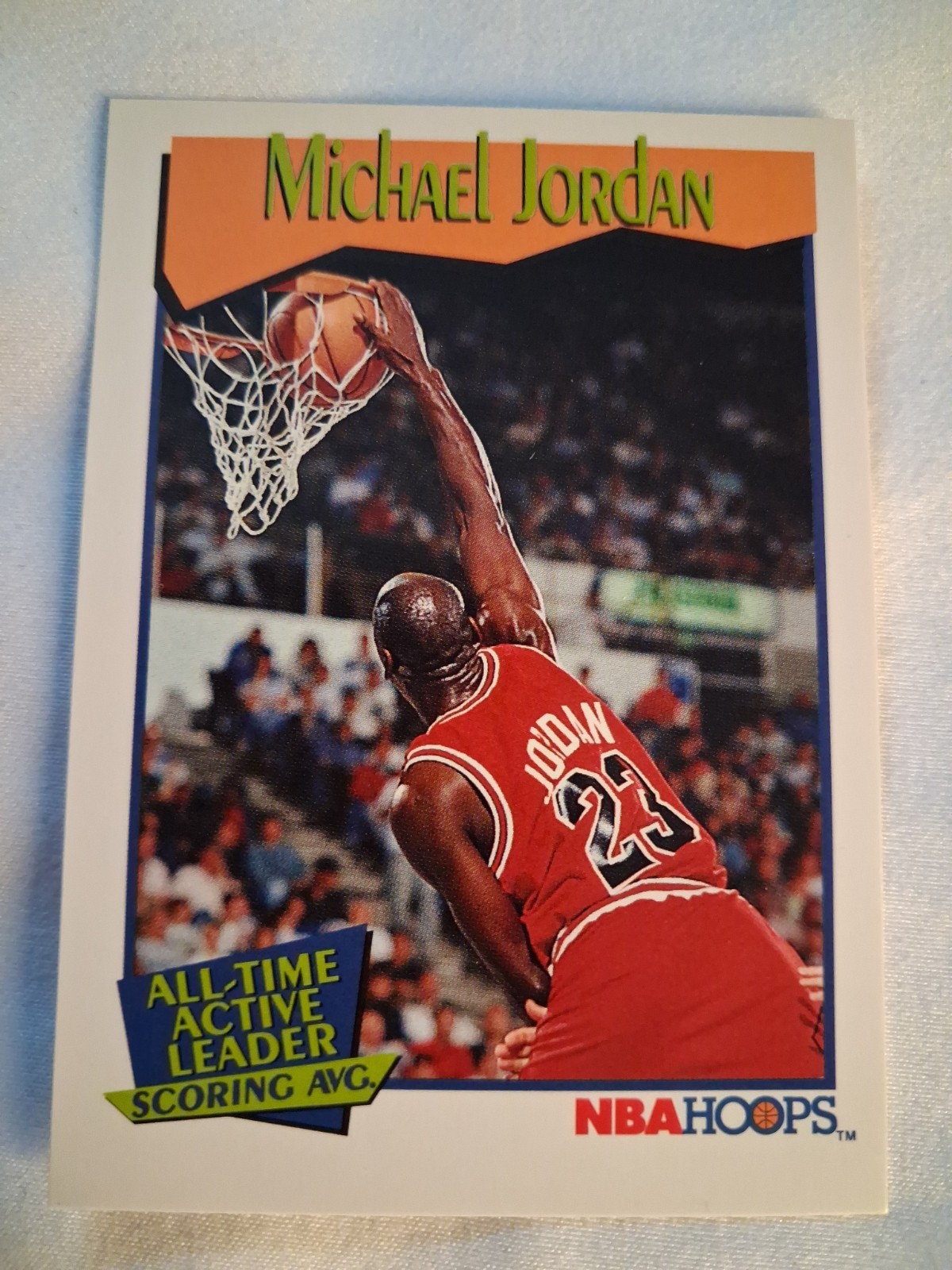 1991-92 NBA Hoops Michael Jordan #536 ALL-TIME SCORING LEADER Bulls 🔥