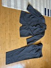 Traje Vintage Armani Collezioni Gris Cuadros 42S (32/26 Pantalones)