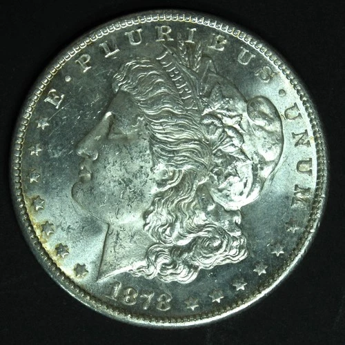 1878 S 7tf rev 78 morgan silver dollar- CHOICE MS nice luster- SMH533