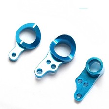 Metal Steering Components for WLTOYS 144001 RC Car Upgrade with Blue and Red