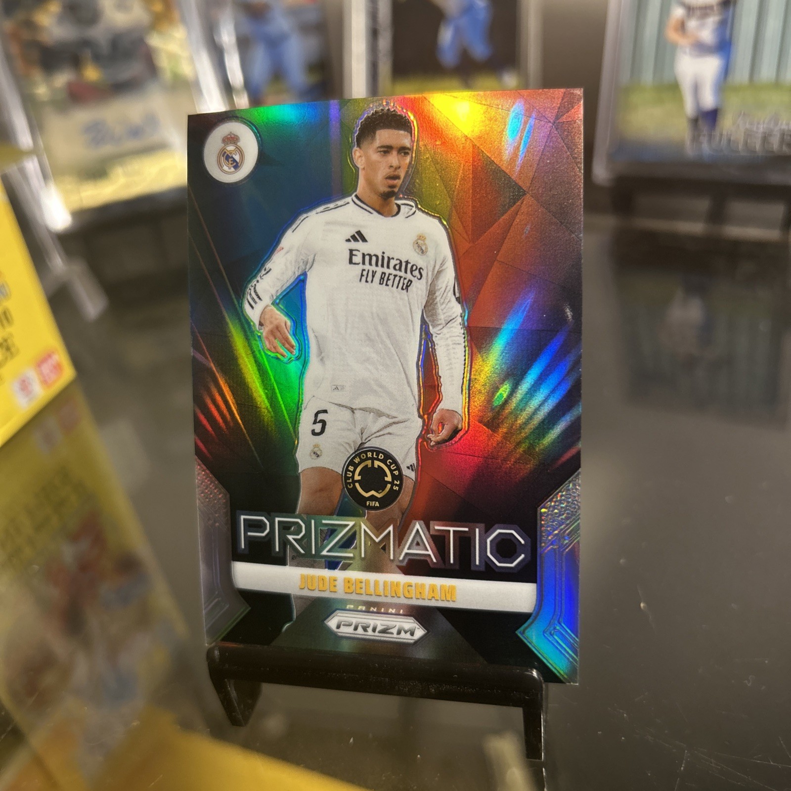 FIFA 2026 Panini  Prizm Prizmatic Jude Bellingham Insert England Parallel SP view 2