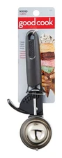 Good Cook 16660 Silver/Black Stainless Steel Self-Defrosting Ice Cream Scoop
