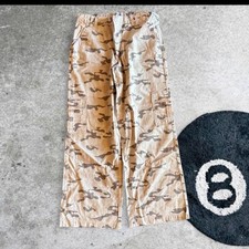 Vintage Y2K Baggy RSQ Camo Pants, Desert Camouflage Cargoes - Wide Leg Size M