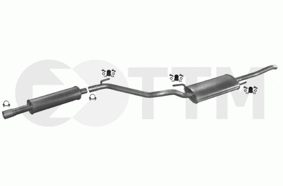 Échappement VW Vento 1.8 silencieux contre la rouille et les bruits de moteur anormaux