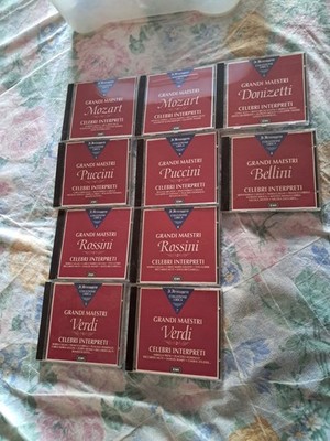 Lot 10 CDs Große Grüne Meister Puccini Bellini Opernsammlung Il Messaggero