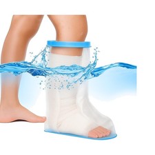100 Waterproof Leg Cast Cover for Shower with Non-Slip Bottom Reusable Shower