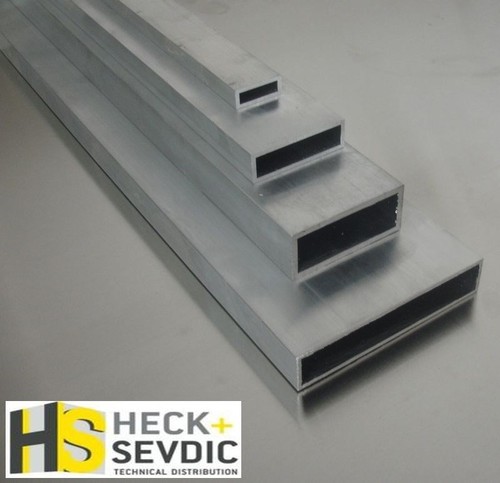 Aluminium Rechteckrohr 40x10x2mm Länge wählbar Alu Rohr AlMgSi05 Alurohr Tube