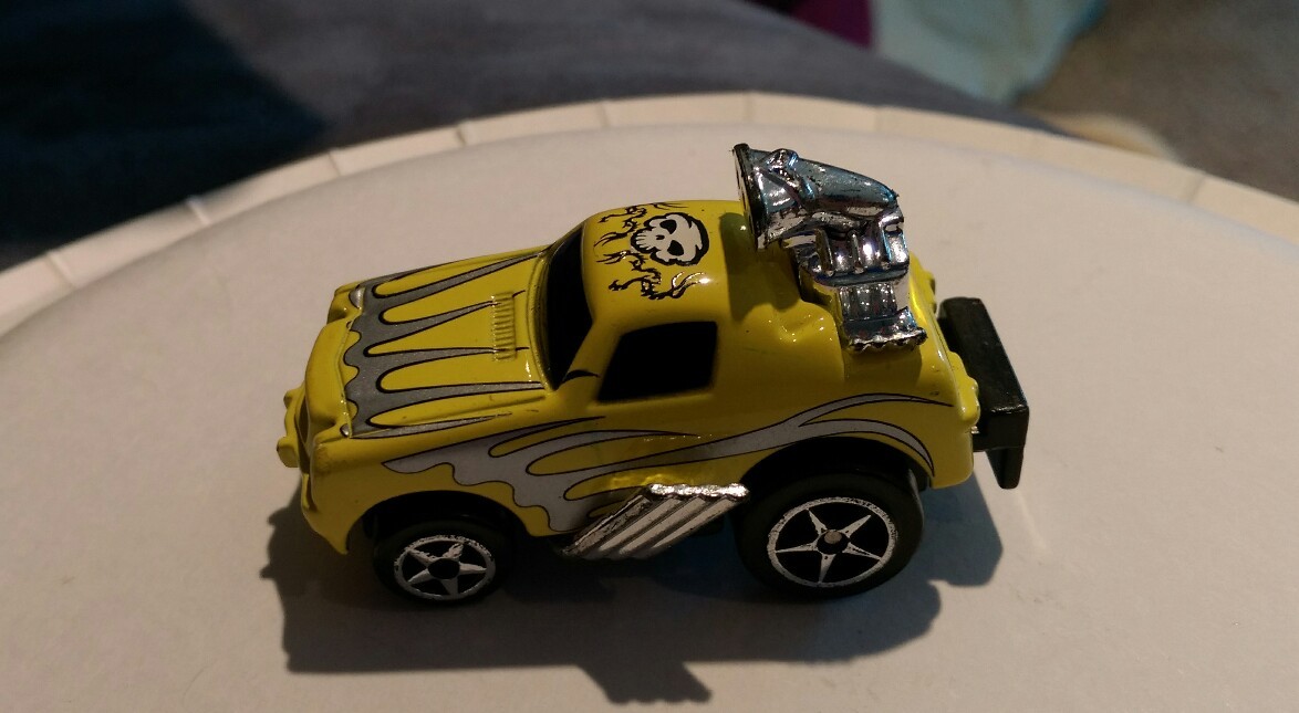 Vintage unknown diecast Yellow Funny Car toy collectible Collectors