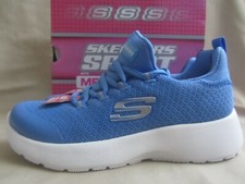 Skechers Dynamight Sneakers Youth Girls 13 Periwinkle White New With Tag
