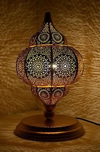 moroccan metal table lamp
