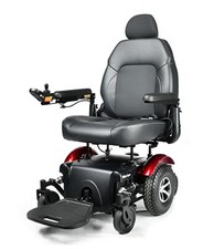 Electric Power Wheelchair with Power Seat P327, 400 lb. Wt. Cap. Merits Chair