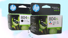 Genuine HP 804XL , HP 804 Value Packs High Yield  Ink Cartridges for HP Envy
