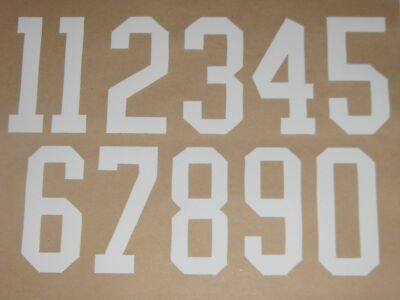 ALABAMA CRIMSON TIDE Football Helmet Numbers 0-9 Decals MINI Size Qty 2 3M  20MIL