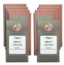 100 Home Sewing Machine Needles 15X1 HAX1 130/705H flat shank needles