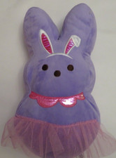 NWOT PEEPS Dress Up Bunny Plush 15" PURPLE BALLERINA TUTU Easter Edition