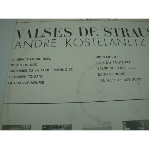André Kostelanetz - Valses de Strauss LP CBS - beau Danube bleu/vie d'artiste - Imagen 3 de 4