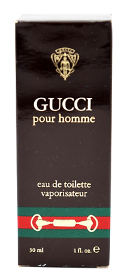 Vintage GUCCI POUR HOMME 30ml / 1 oz EDT Original Formula 1990s