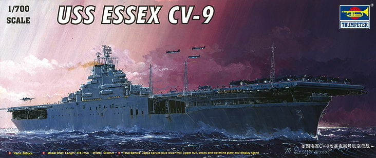 Trumpeter 05728 - 1:700 USS Essex CV-9 - New