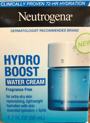 Neutrogena Hydro Boost Water Cream Fragrance Free Extra Dry Skin 1.7 FL OZ