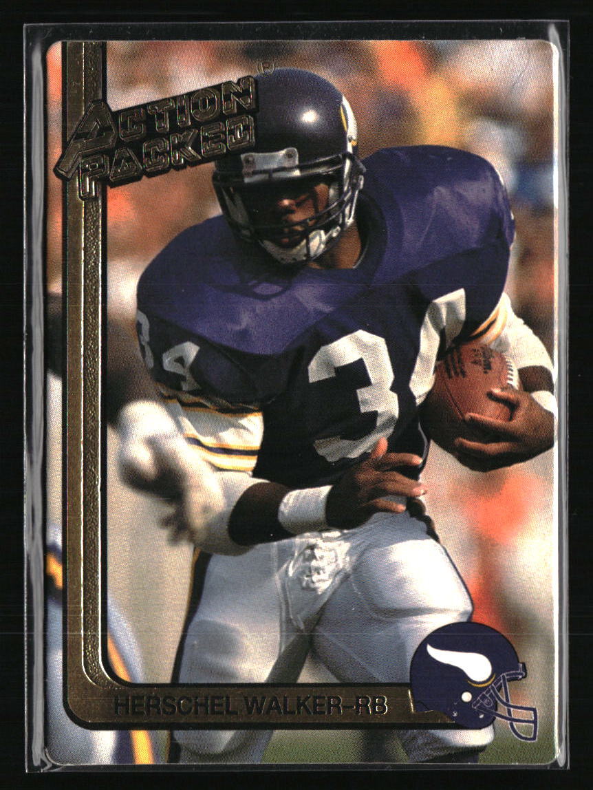 1991 Action Packed Herschel Walker #159 Football Card Collectible