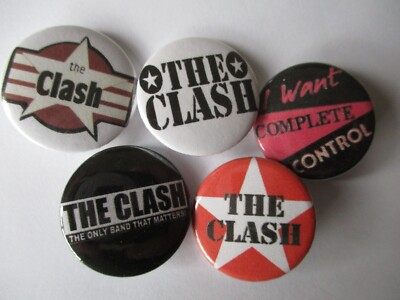 THE CLASH punk badge set punk button merch