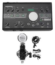 New Mackie Big Knob Studio 3x2 Monitor Controller 96kHz USB I/O Condenser Mic