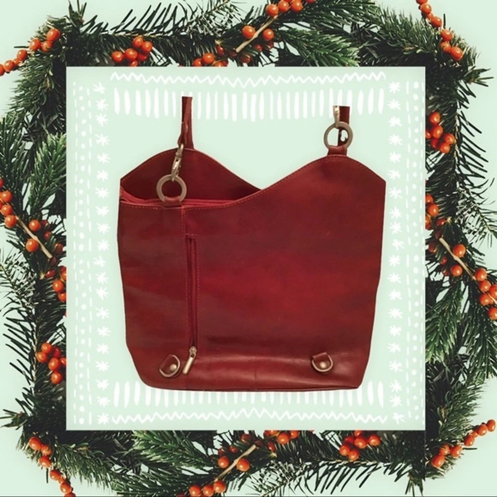 Vintage Ruby Red Valentino Handbag