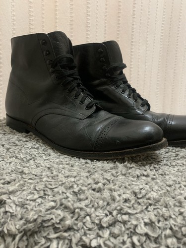 Boots/High Top/Black Leather/#850 | eBay