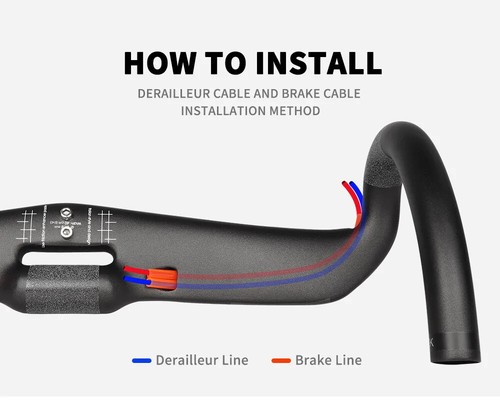 400-440mm Road Bike Full Carbon Handlebar 40/42/44 Cm Internal Rout Drop Bar - Picture 13 of 18