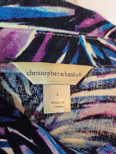 Christopher & Banks Damen Button-Down Top Gr. L, Taschen, 3/4 Arm Cruise - Bild 6 von 7